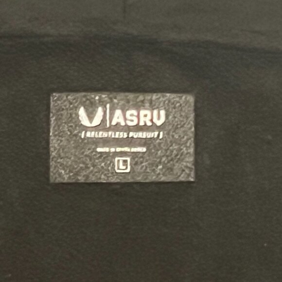 ASRV Hoodie Large Black Pullover Reversed Fleece Gym Snap Embroidered Dsg-0234 - Picture 3 of 3